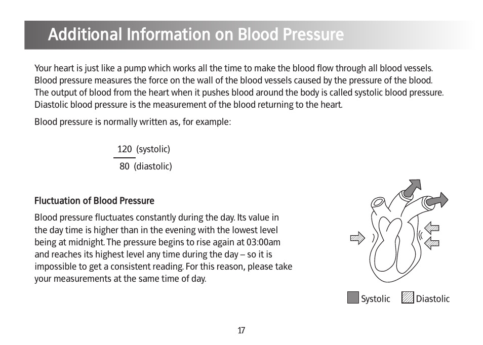 Additional information on blood pressure | Kinetik Blood Pressure BPM1KTL User Manual | Page 18 / 24