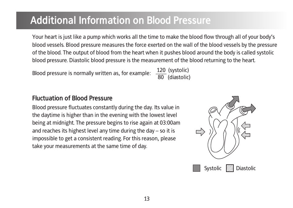 Additional information on blood pressure, Specification | Kinetik Blood Pressure BPM3C User Manual | Page 14 / 21