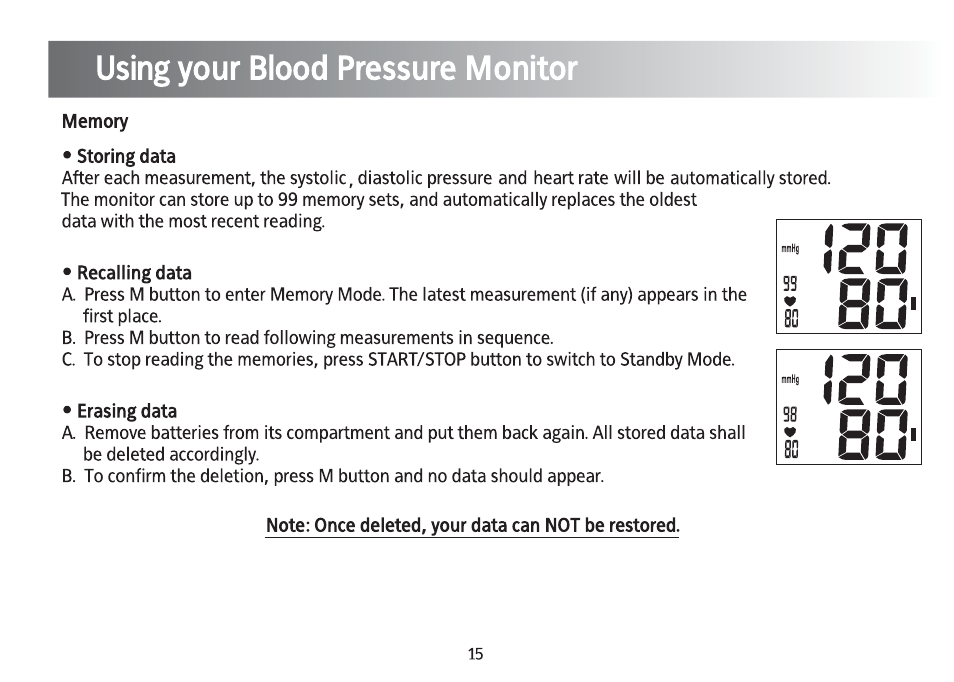 Kinetik Blood Pressure BPM4TL User Manual | Page 16 / 23