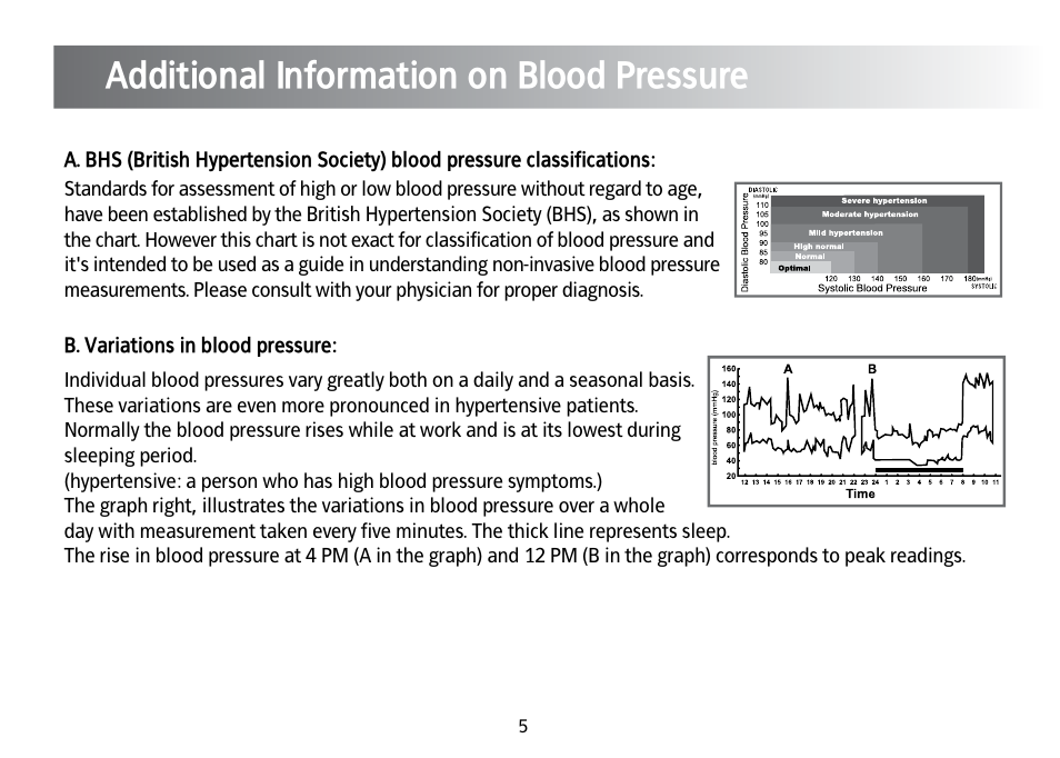 Additional information on blood pressure | Kinetik Blood Pressure BPM4TL User Manual | Page 6 / 23