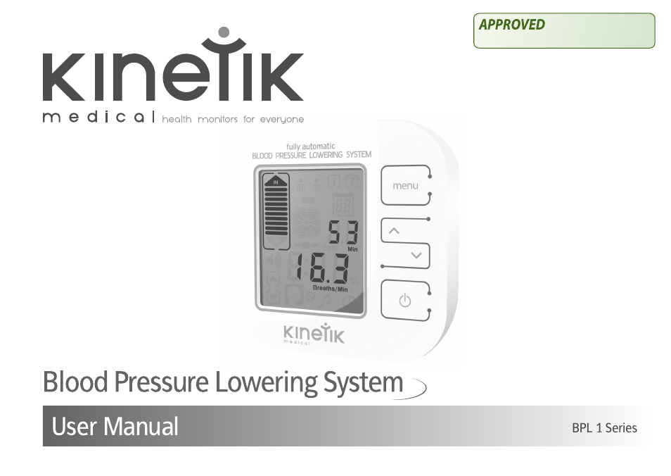 Kinetik Blood Pressure BPL1 User Manual | 28 pages