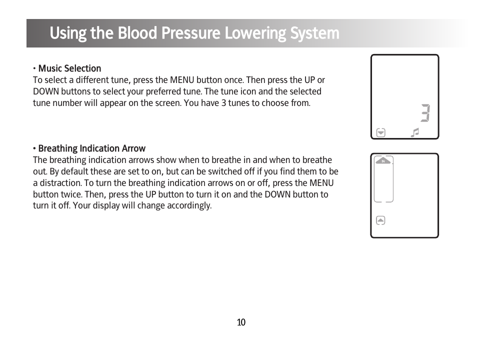 Tutorial using the blood pressure lowering system, Using the blood pressure lowering system | Kinetik Blood Pressure BPL1 User Manual | Page 11 / 28