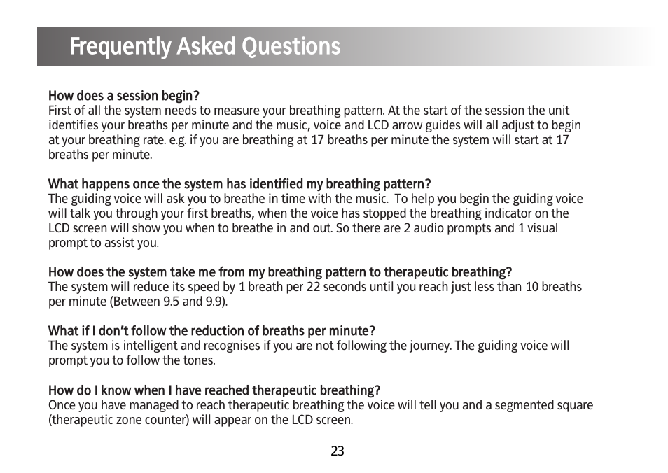 Frequently asked questions | Kinetik Blood Pressure BPL1 User Manual | Page 24 / 28