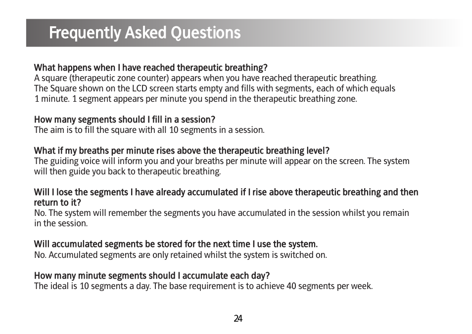 Frequently asked questions | Kinetik Blood Pressure BPL1 User Manual | Page 25 / 28