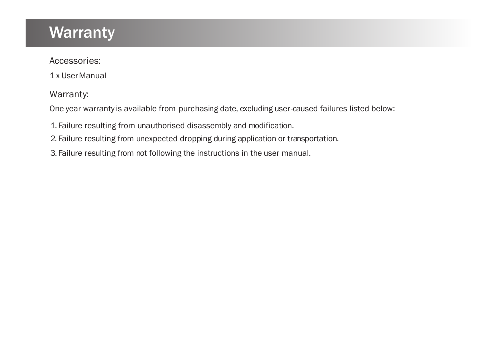 Warranty | Kinetik Thermometer NCT1 User Manual | Page 16 / 23