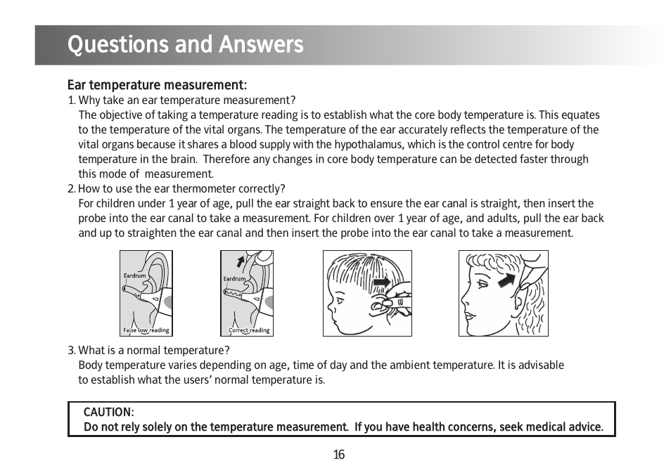 Questions and answers | Kinetik Thermometer IET1C User Manual | Page 17 / 19