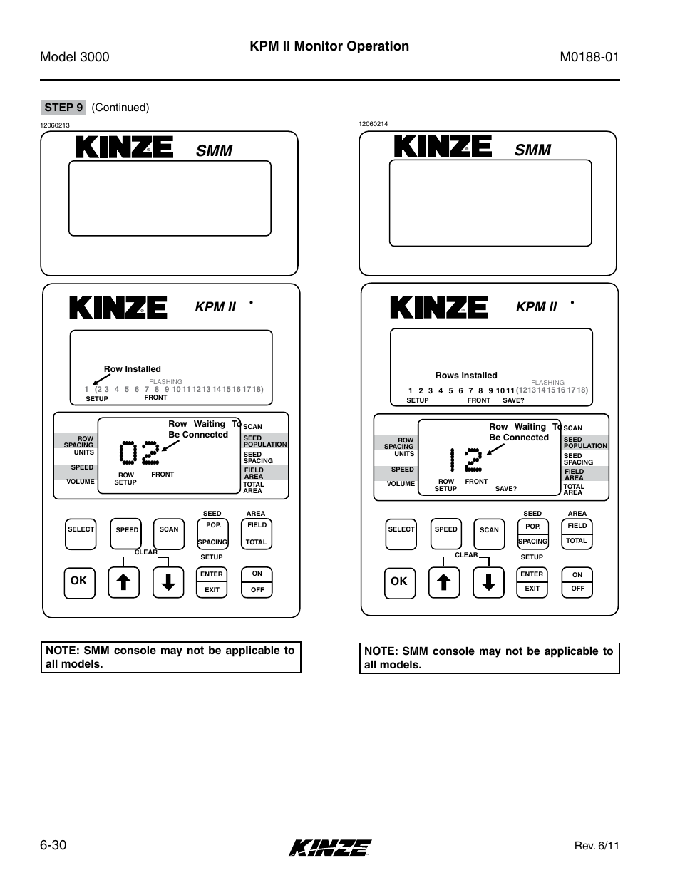 Kpm ii monitor operation, Kpm ii, Rev. 6/11 | Kinze 3000 Rigid Frame Planter Rev. 6/14 User Manual | Page 100 / 168