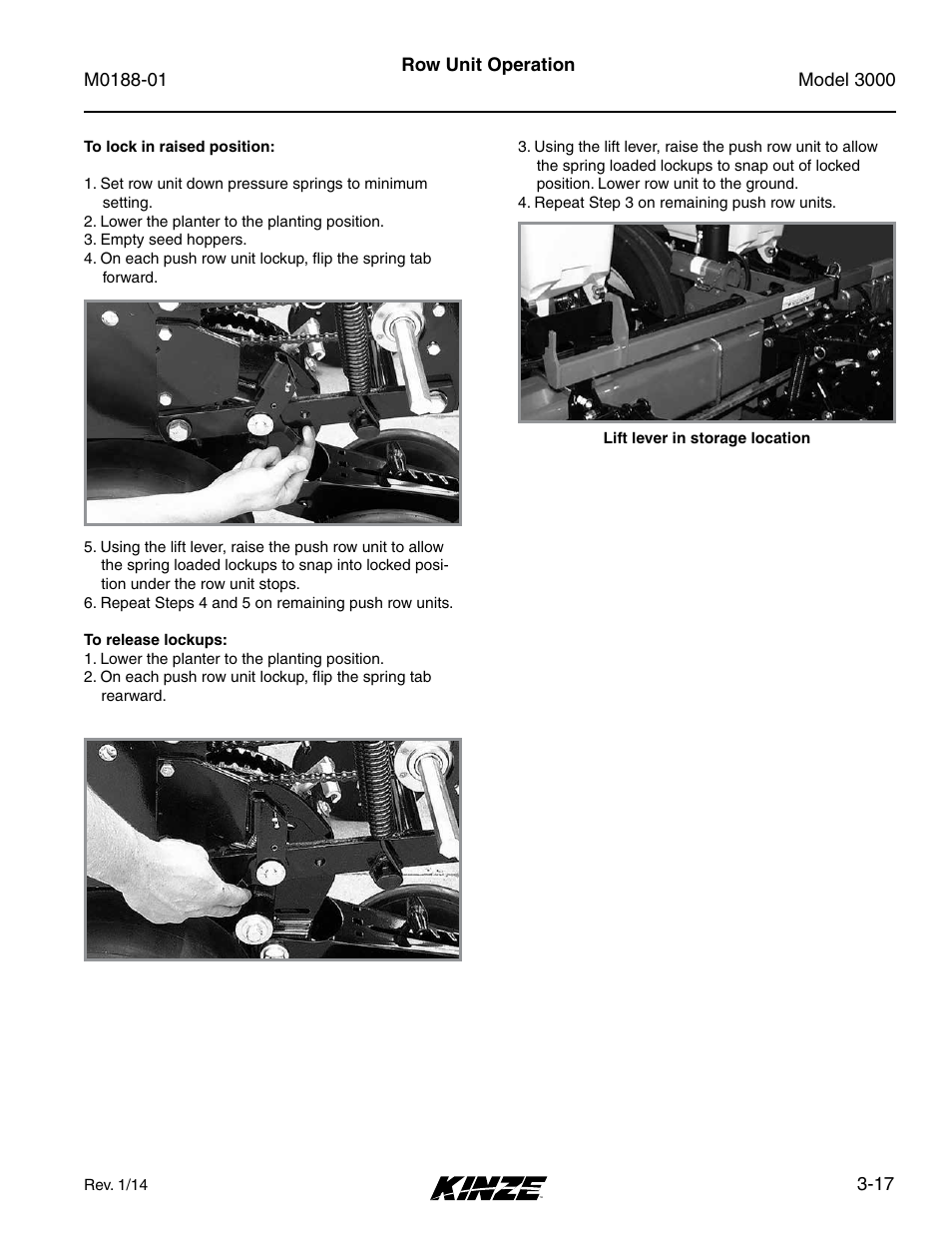 Kinze 3000 Rigid Frame Planter Rev. 6/14 User Manual | Page 47 / 168