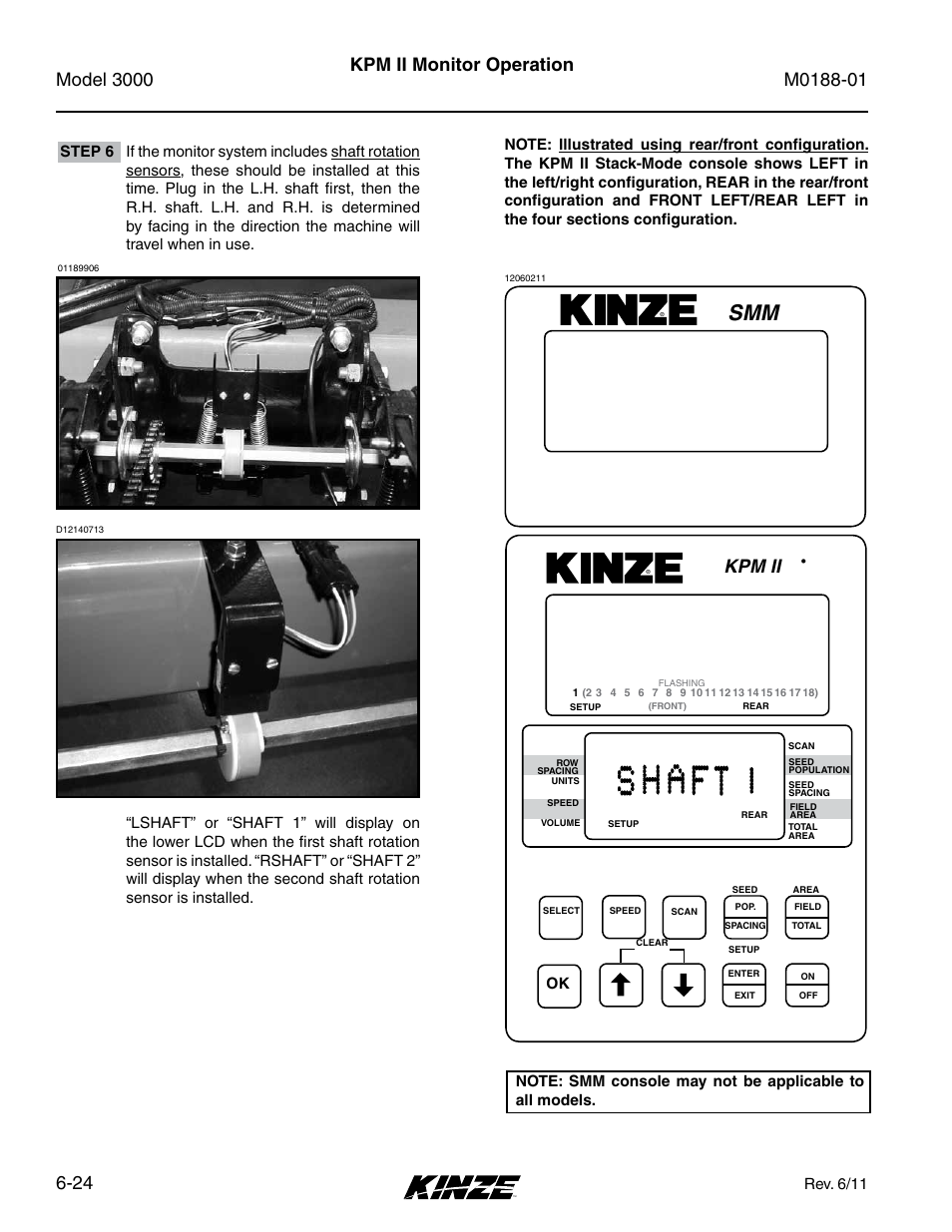 Kpm ii monitor operation, Kpm ii, Rev. 6/11 | Kinze 3000 Rigid Frame Planter Rev. 6/14 User Manual | Page 94 / 168