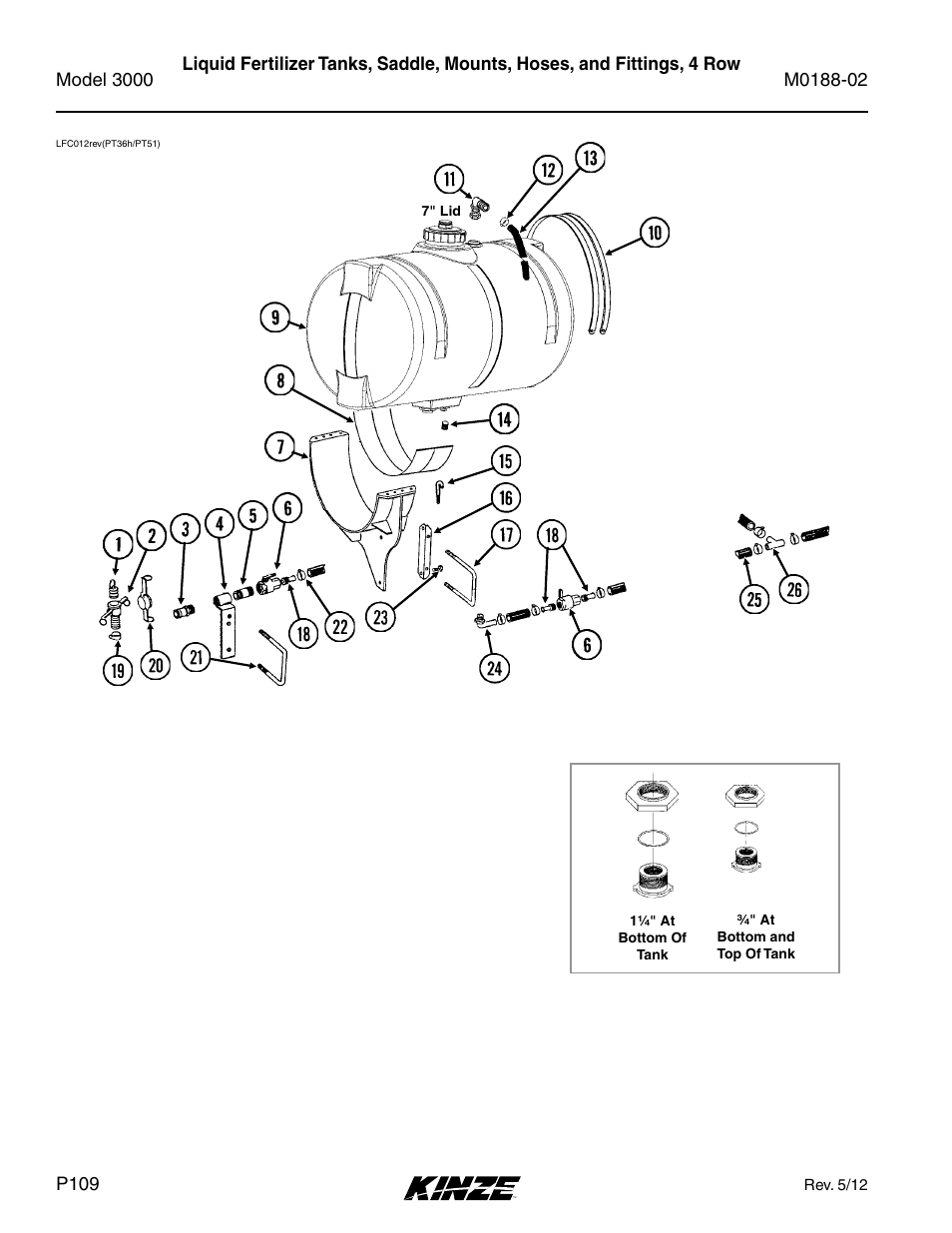 Kinze 3000 Rigid Frame Planter Rev. 5/14 User Manual | Page 112 / 154