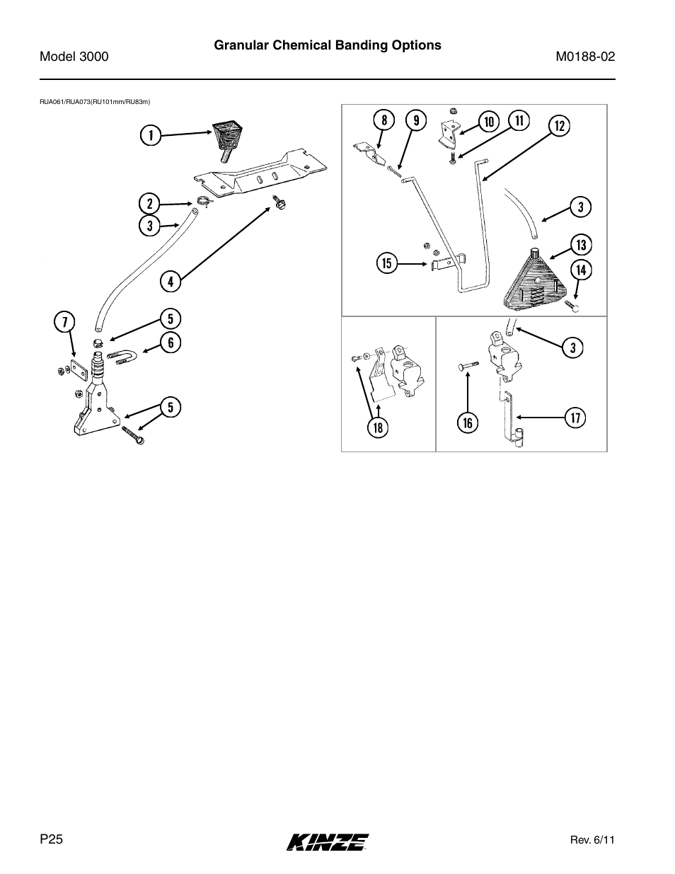 Granular chemical banding options | Kinze 3000 Rigid Frame Planter Rev. 5/14 User Manual | Page 28 / 154