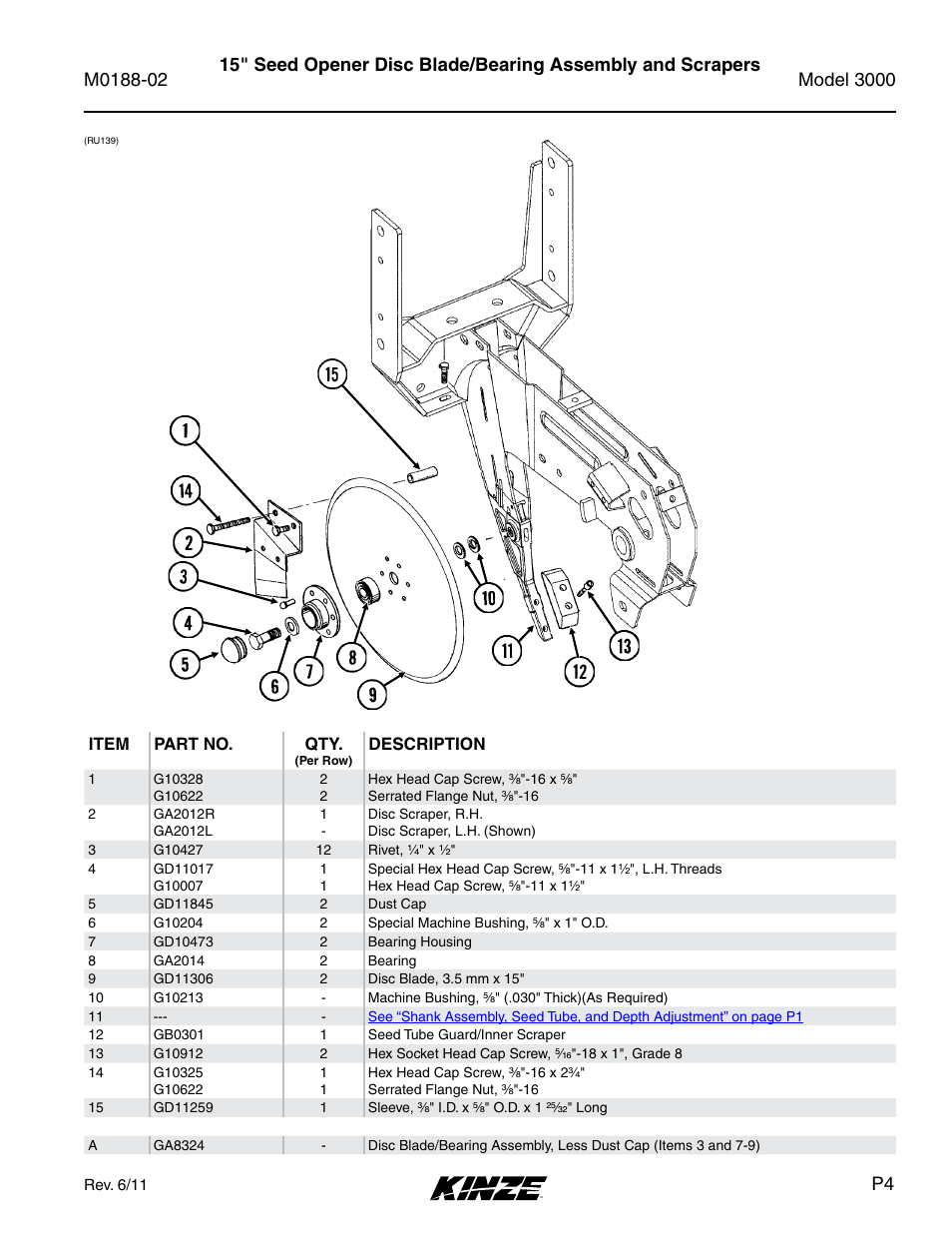 Kinze 3000 Rigid Frame Planter Rev. 5/14 User Manual | Page 7 / 154