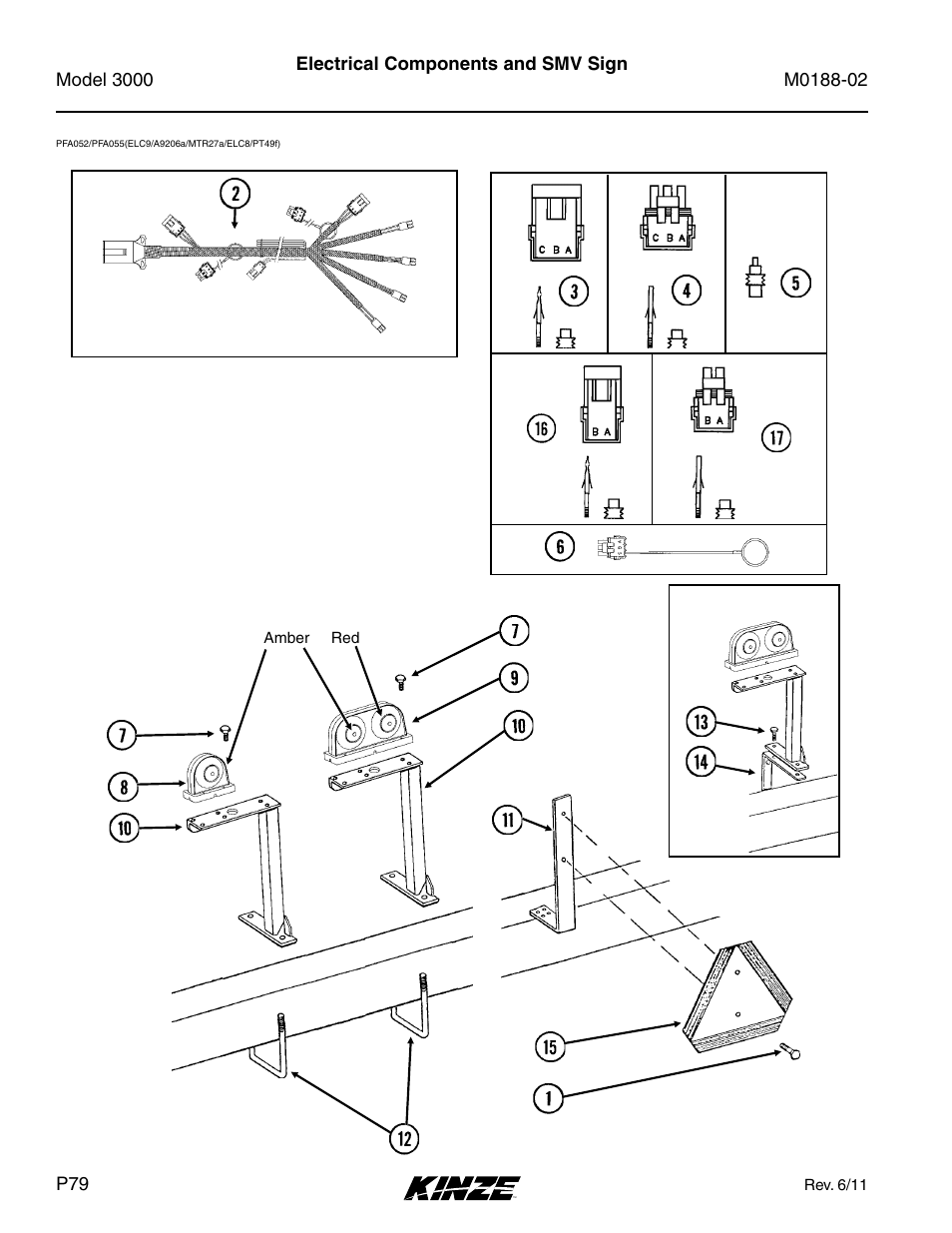 Electronics, Electrical components and smv sign | Kinze 3000 Rigid Frame Planter Rev. 5/14 User Manual | Page 82 / 154