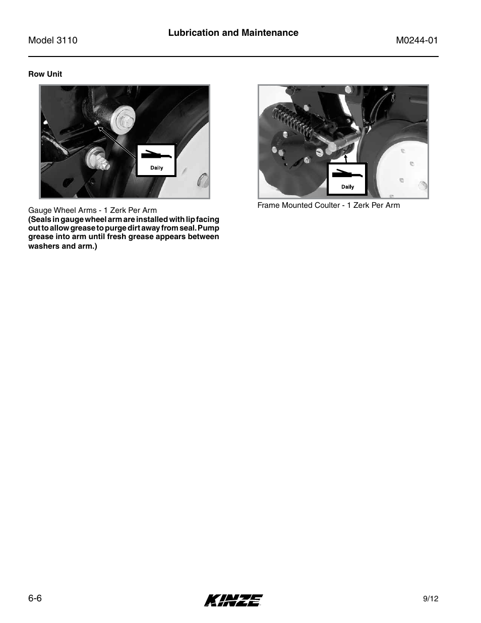 Kinze 3110 Mounted Planter Rev. 7/14 User Manual | Page 106 / 136