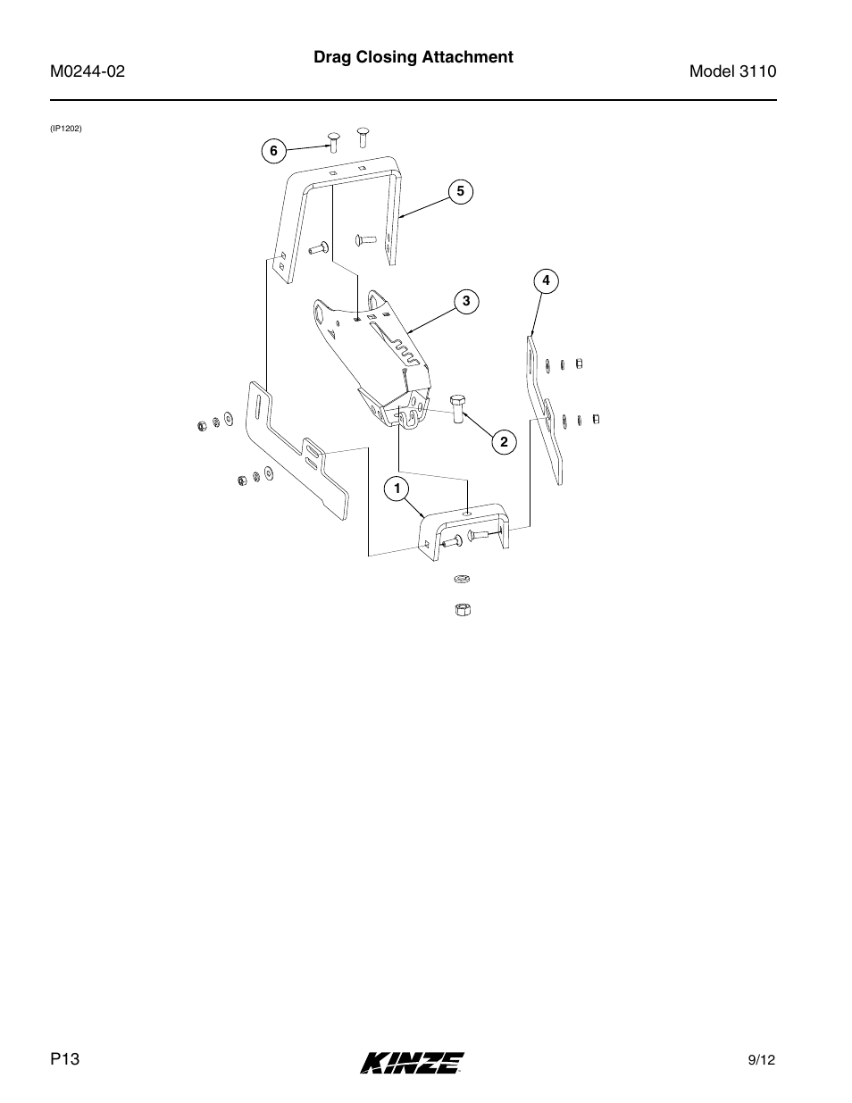 Drag closing attachment | Kinze 3110 Mounted Planter Rev. 5/14 User Manual | Page 16 / 100
