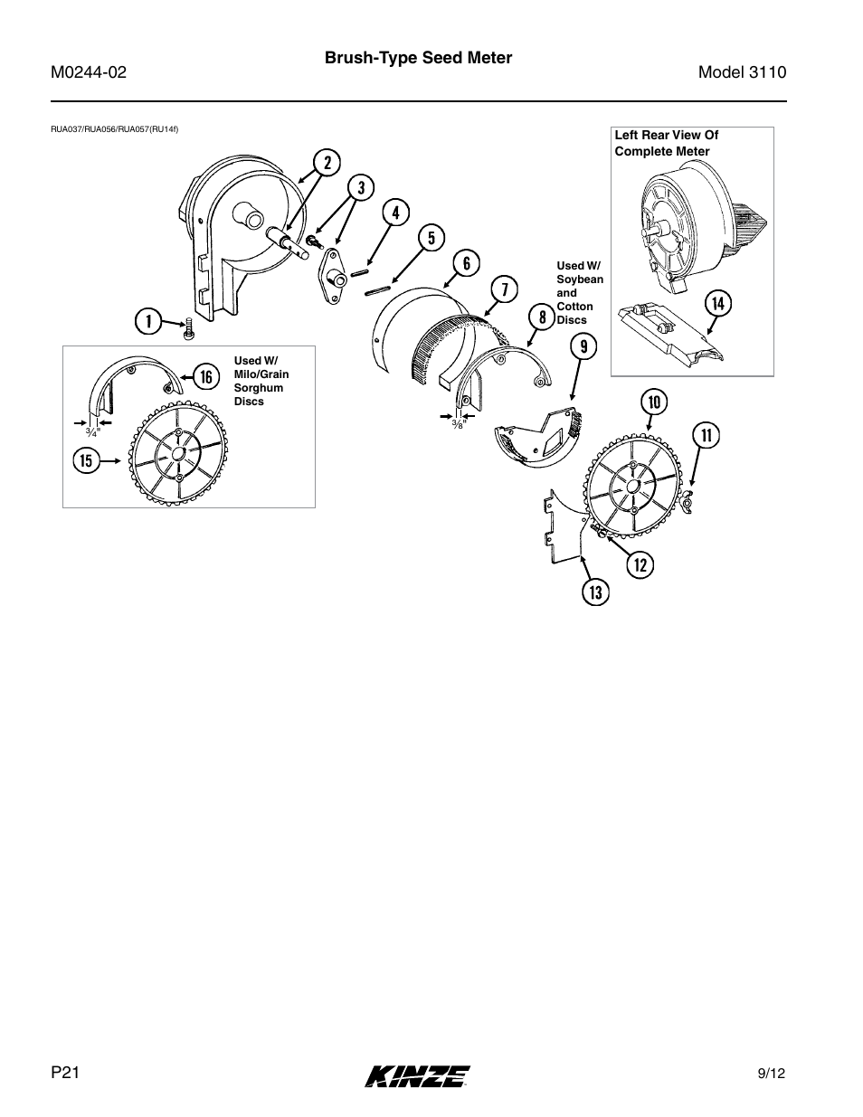Brush-type seed meter | Kinze 3110 Mounted Planter Rev. 5/14 User Manual | Page 24 / 100