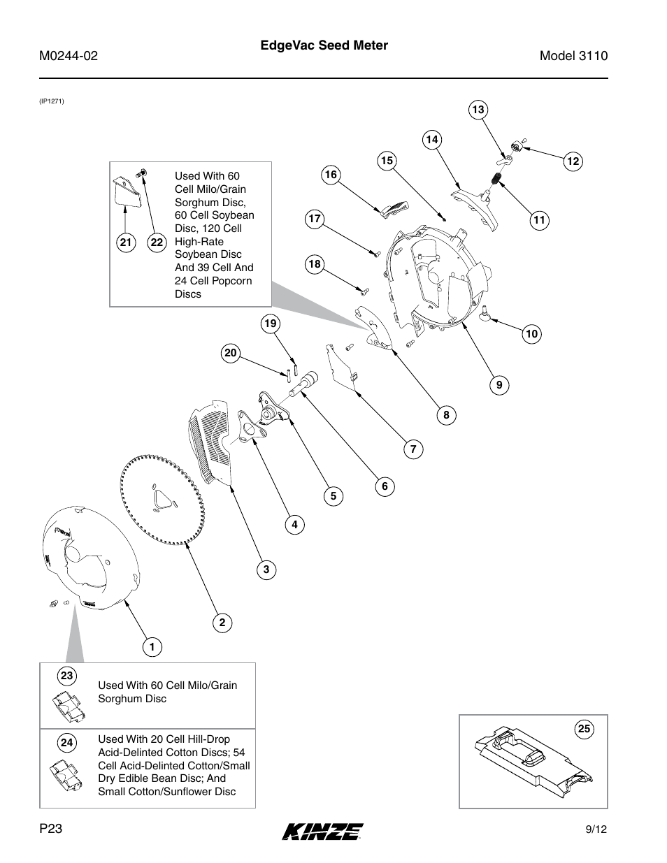 Edgevac seed meter | Kinze 3110 Mounted Planter Rev. 5/14 User Manual | Page 26 / 100
