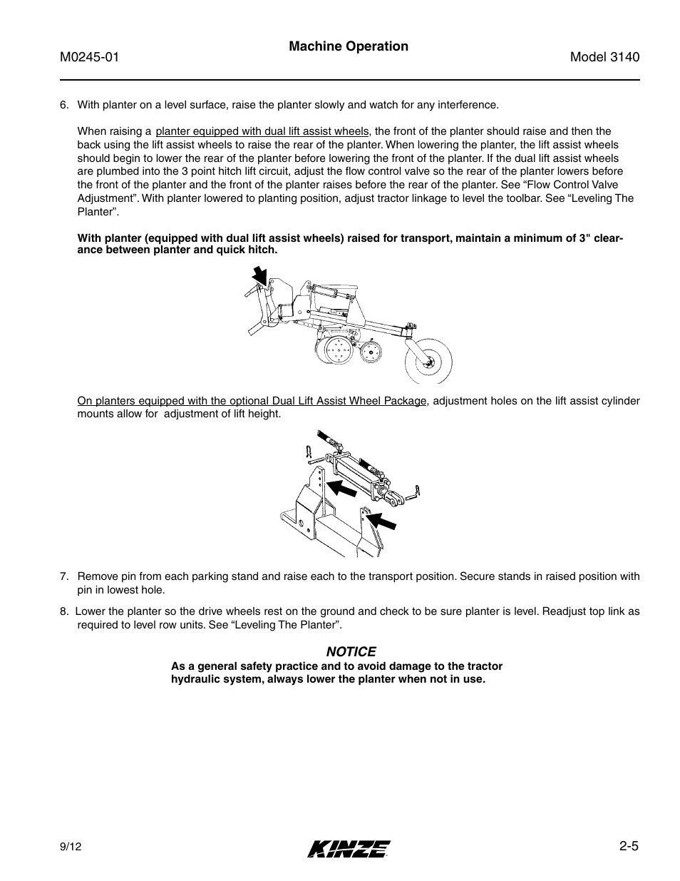 Kinze 3140 Stack Fold Planter Rev. 7/14 User Manual | Page 19 / 150