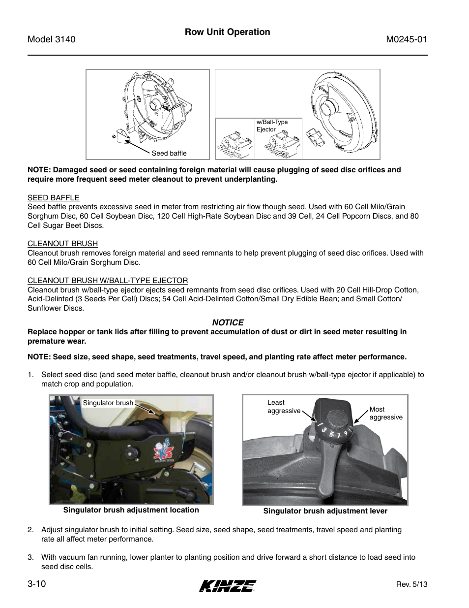 Kinze 3140 Stack Fold Planter Rev. 7/14 User Manual | Page 48 / 150