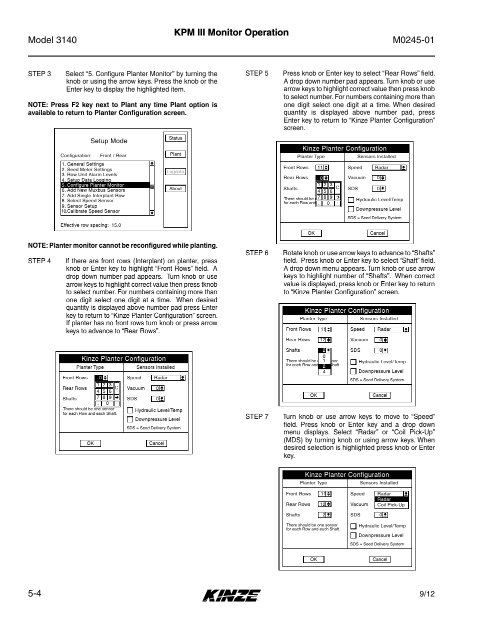 Kpm iii monitor operation | Kinze 3140 Stack Fold Planter Rev. 7/14 User Manual | Page 84 / 150