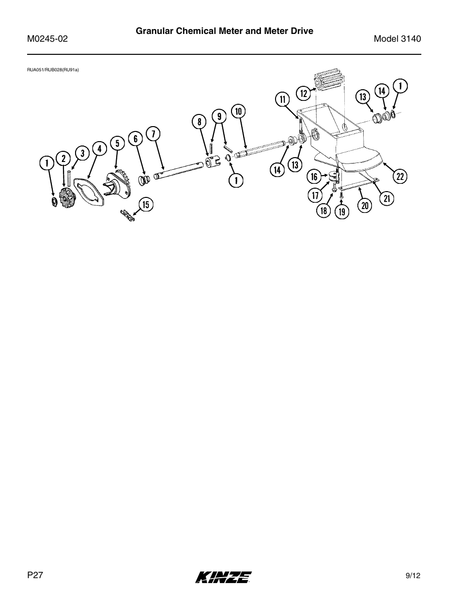 Granular chemical meter and meter drive | Kinze 3140 Stack Fold Planter Rev. 5/14 User Manual | Page 30 / 136