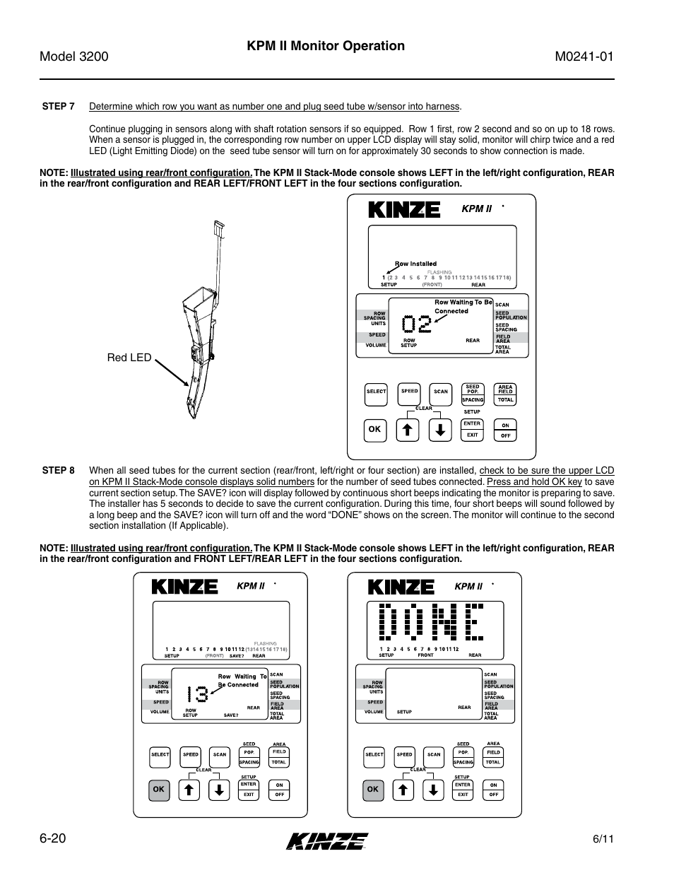 Kpm ii monitor operation | Kinze 3200 Wing-Fold Planter Rev. 7/14 User Manual | Page 110 / 192