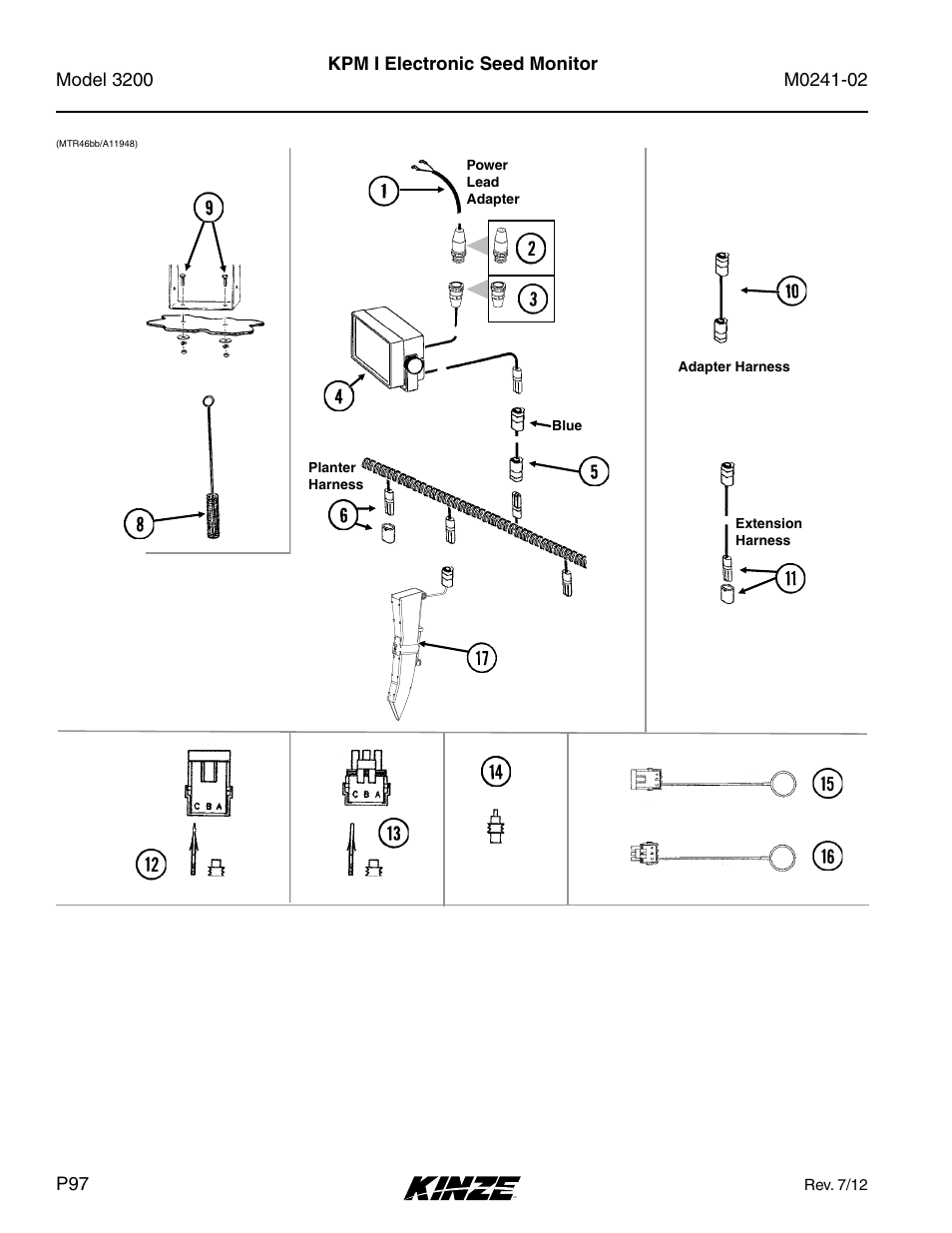 Kpm i electronic seed monitor | Kinze 3200 Wing-Fold Planter Rev. 5/14 User Manual | Page 100 / 166