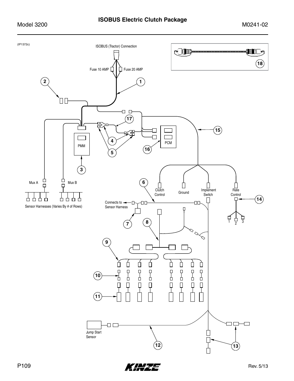 Isobus electric clutch package | Kinze 3200 Wing-Fold Planter Rev. 5/14 User Manual | Page 112 / 166