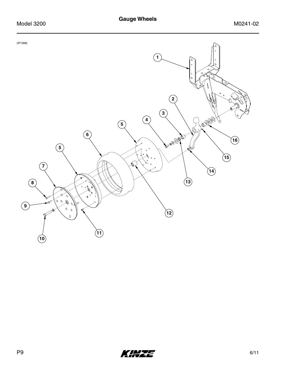 Gauge wheels | Kinze 3200 Wing-Fold Planter Rev. 5/14 User Manual | Page 12 / 166