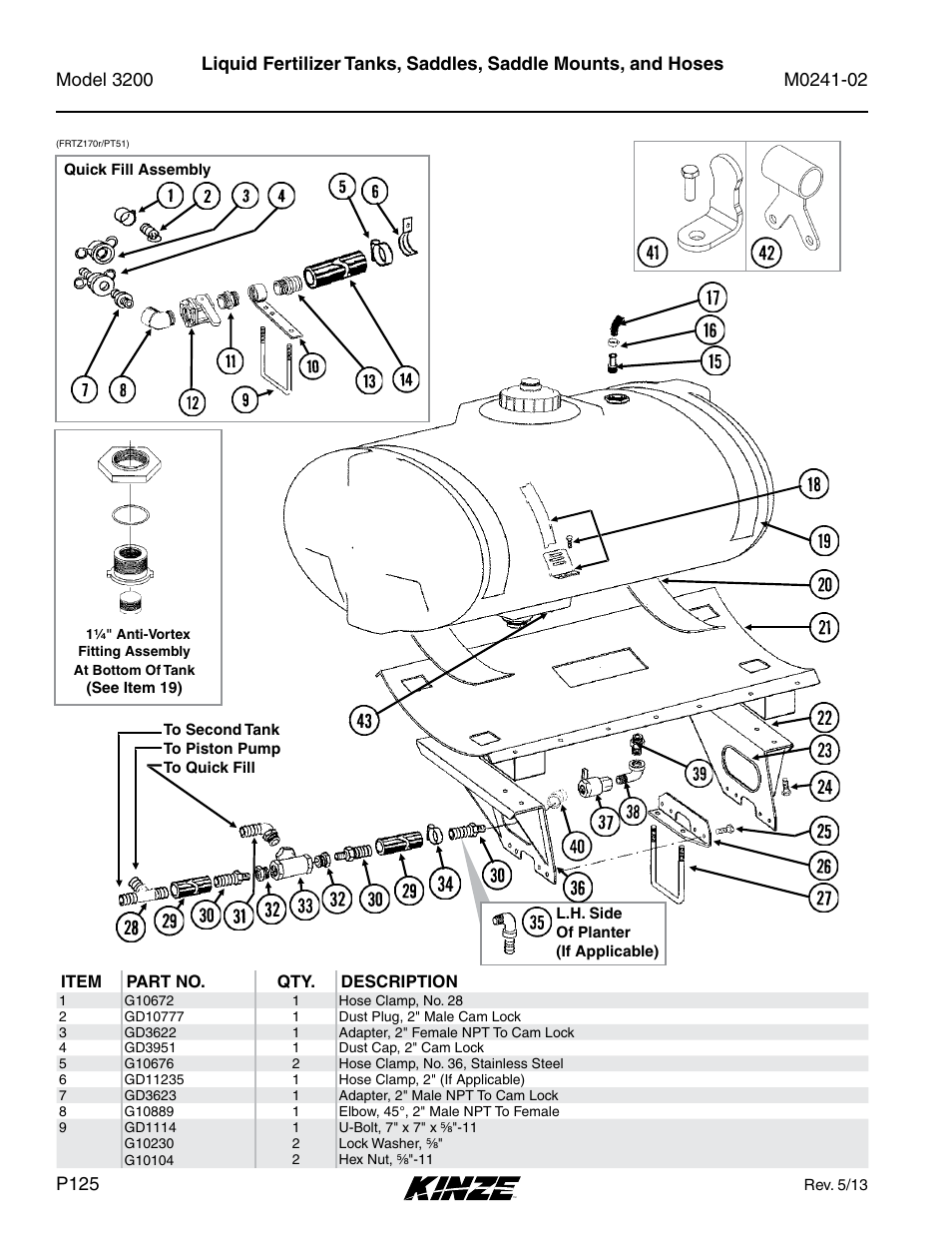 Kinze 3200 Wing-Fold Planter Rev. 5/14 User Manual | Page 128 / 166