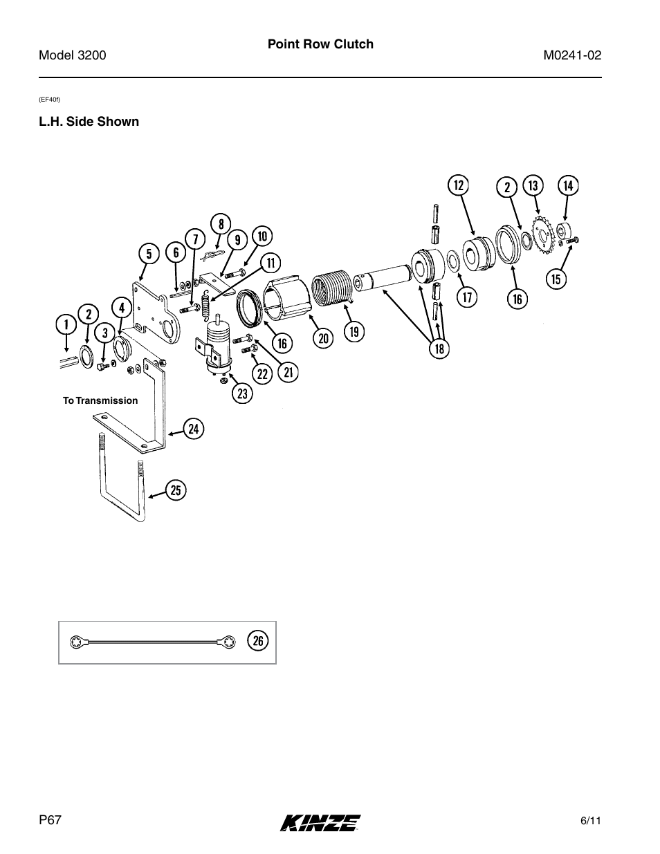 Point row clutch | Kinze 3200 Wing-Fold Planter Rev. 5/14 User Manual | Page 70 / 166