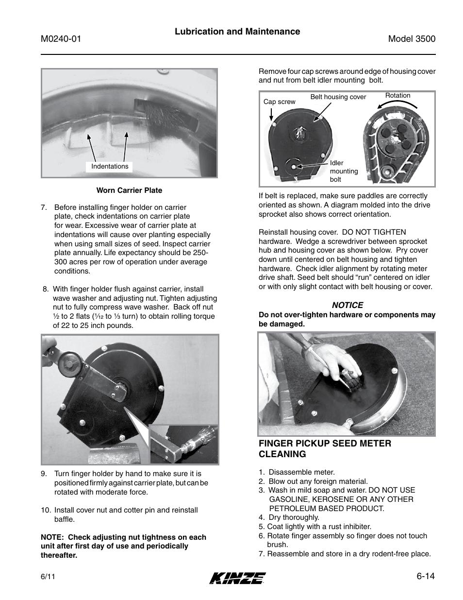 Kinze 3500 Lift and Rotate Planter Rev. 7/14 User Manual | Page 110 / 140