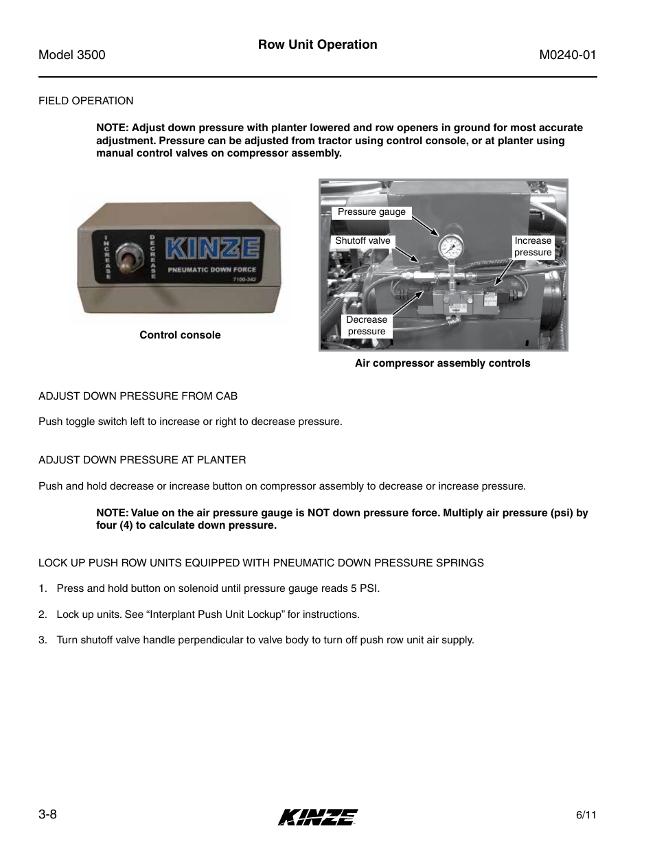 Kinze 3500 Lift and Rotate Planter Rev. 7/14 User Manual | Page 42 / 140