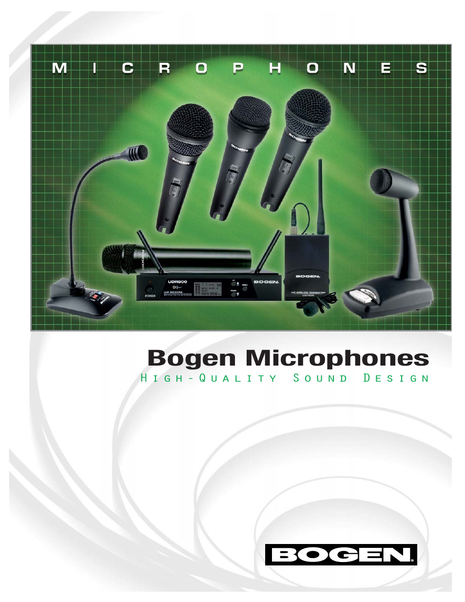 Bogen Microphones User Manual | 8 pages