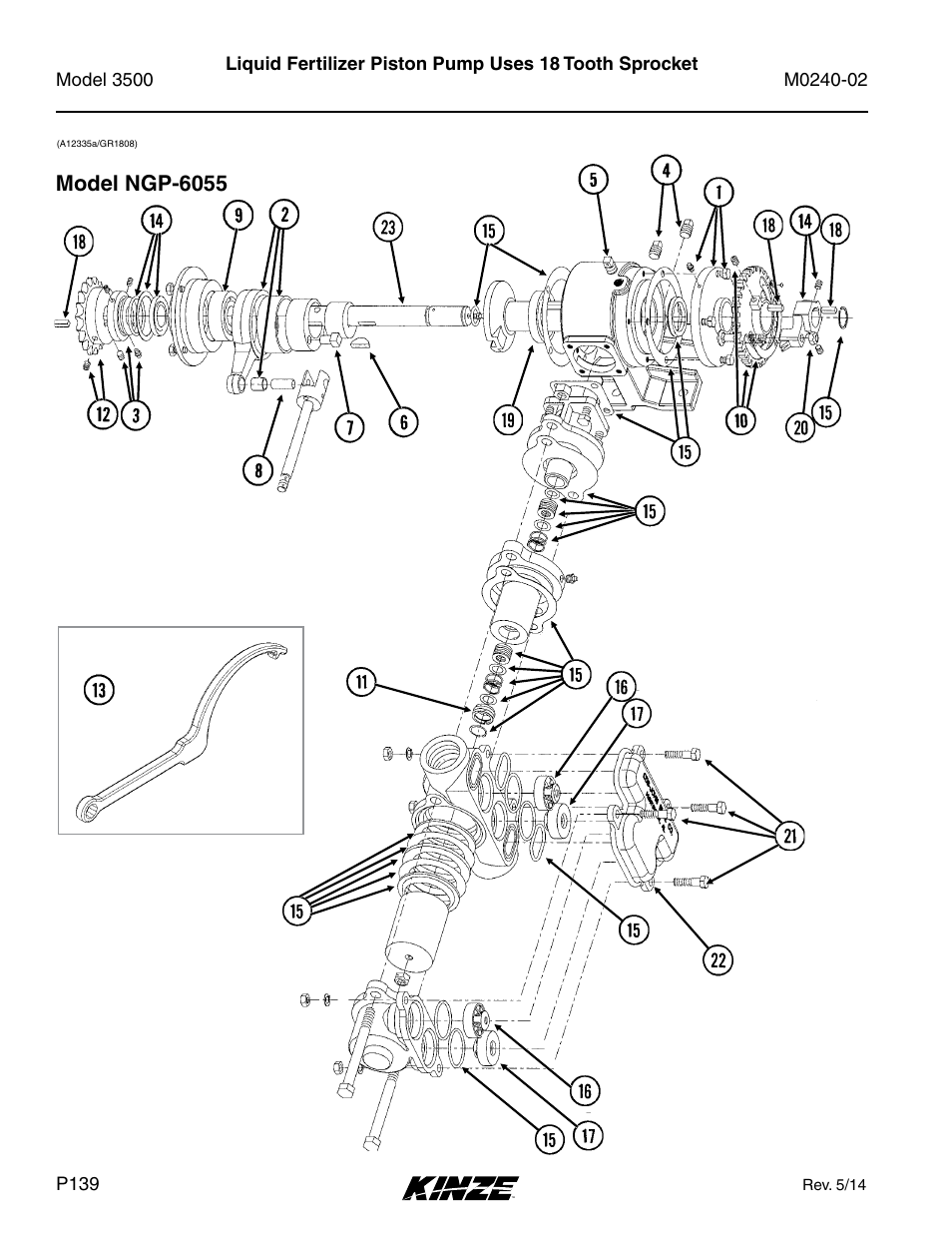 Model ngp-6055 | Kinze 3500 Lift and Rotate Planter Rev. 5/14 User Manual | Page 142 / 182