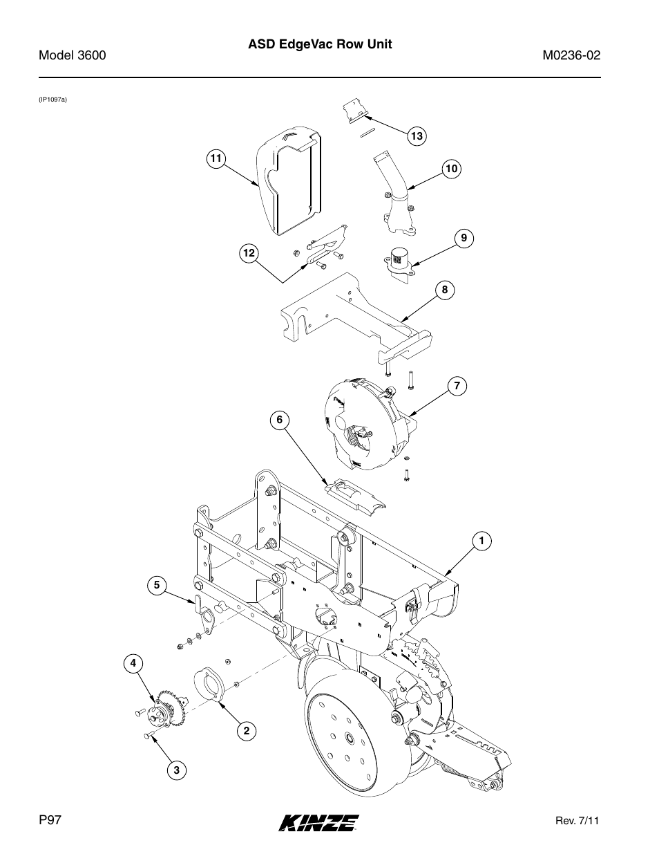 Asd edgevac row unit | Kinze 3600 Lift and Rotate Planter Rev. 5/14 User Manual | Page 100 / 302