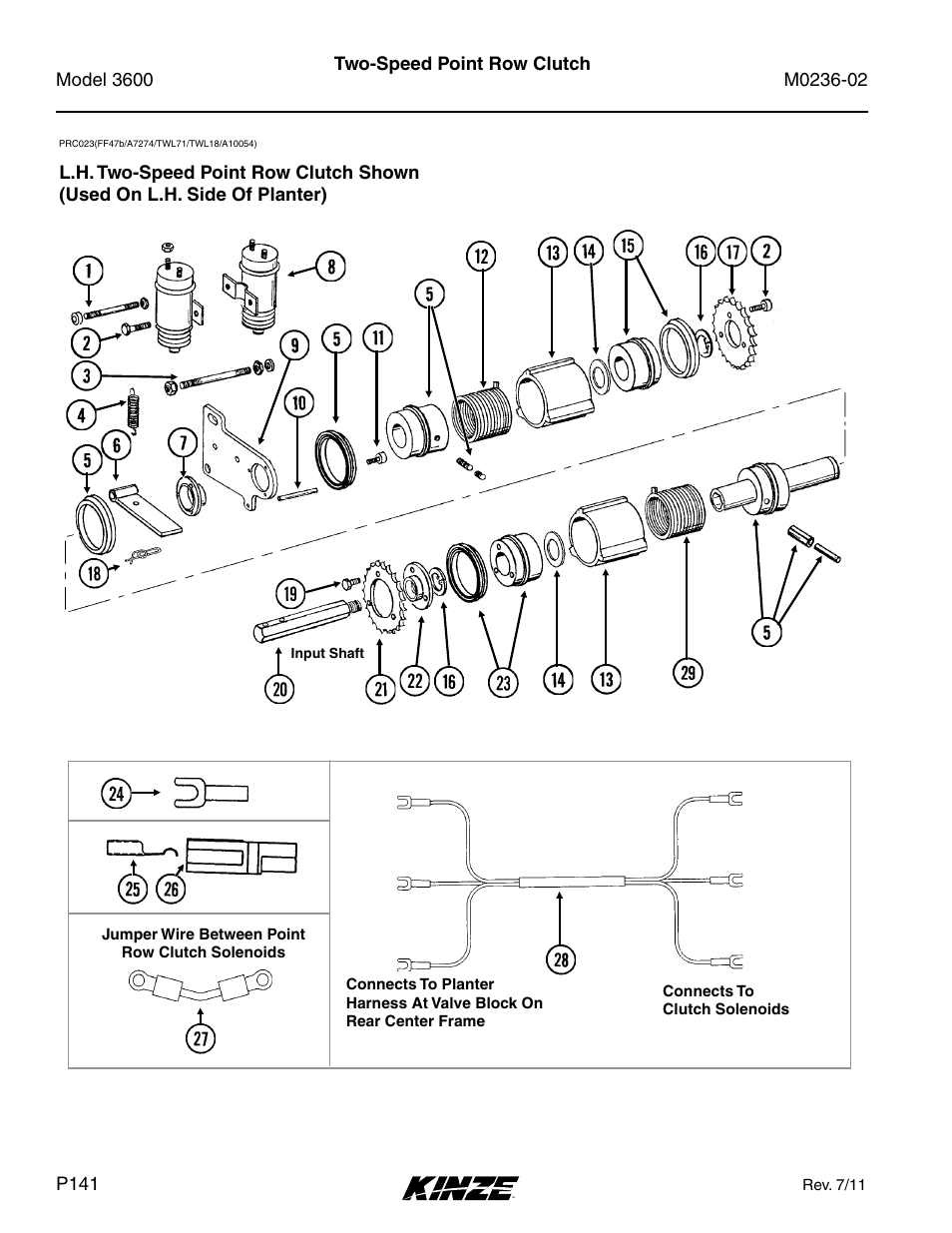 Two-speed point row clutch | Kinze 3600 Lift and Rotate Planter Rev. 5/14 User Manual | Page 144 / 302