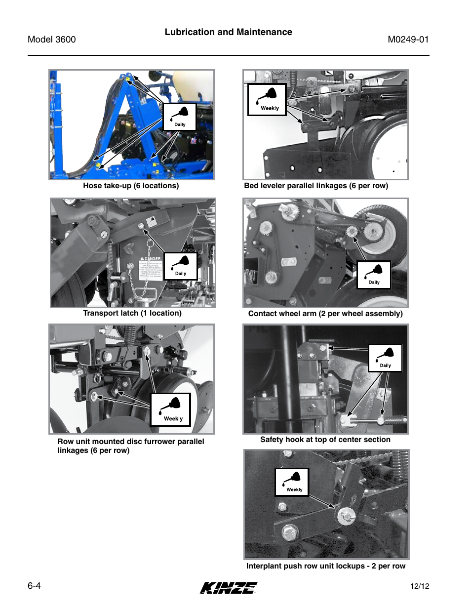 Kinze 3600 Lift and Rotate Planter (70 CM) Rev. 5/14 User Manual | Page 108 / 158