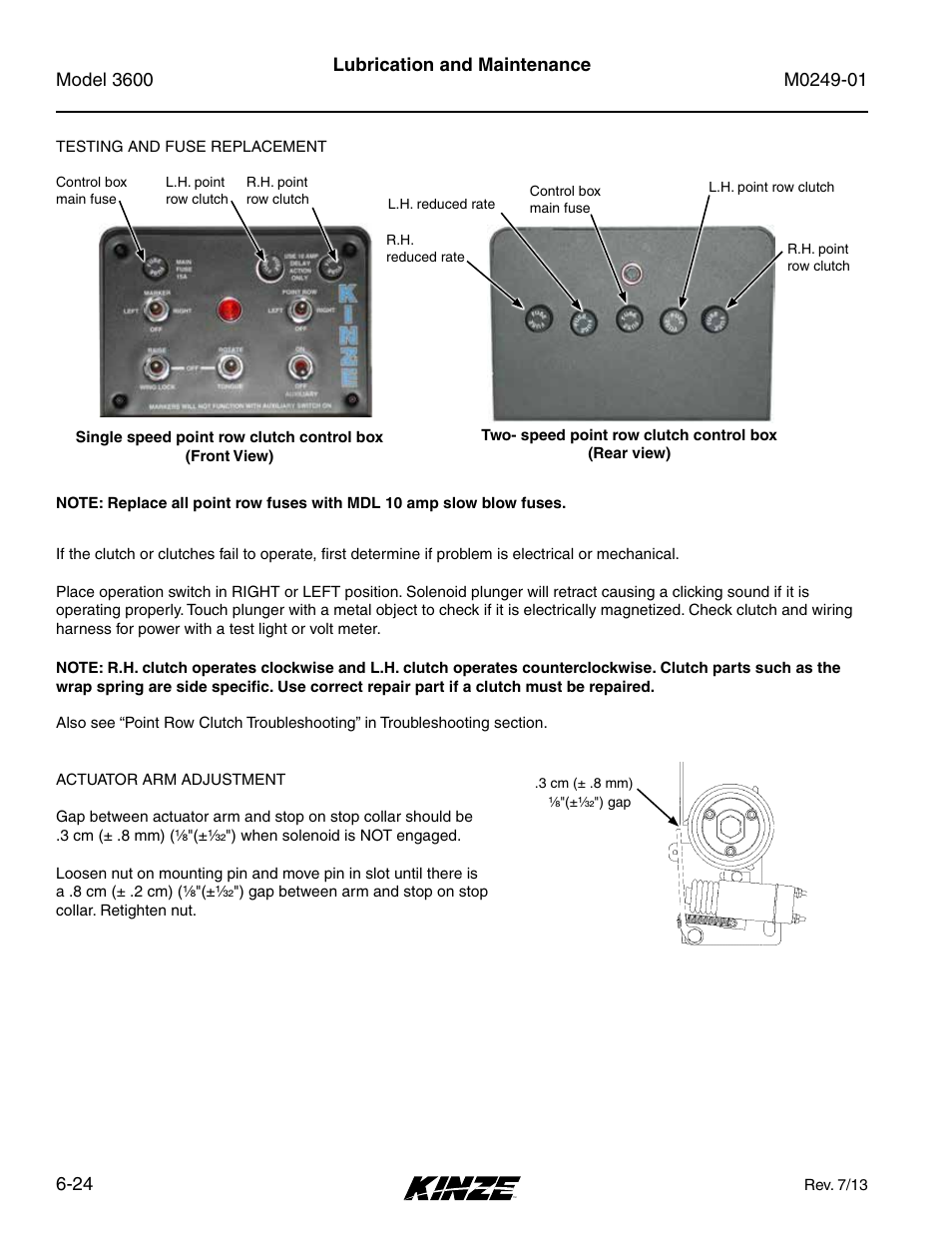 Kinze 3600 Lift and Rotate Planter (70 CM) Rev. 5/14 User Manual | Page 128 / 158