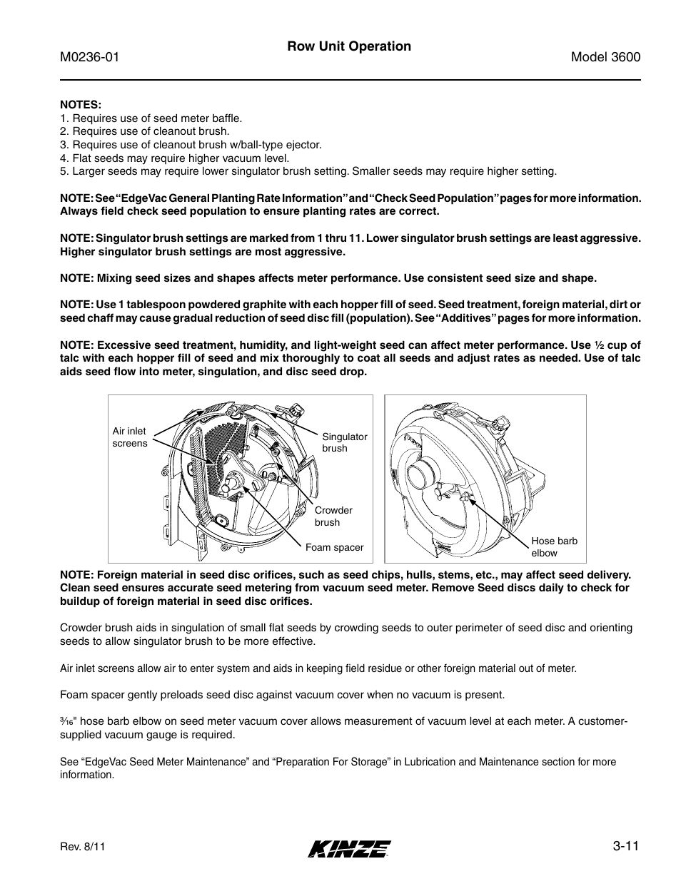 Kinze 3600 Lift and Rotate Planter (70 CM) Rev. 5/14 User Manual | Page 59 / 158