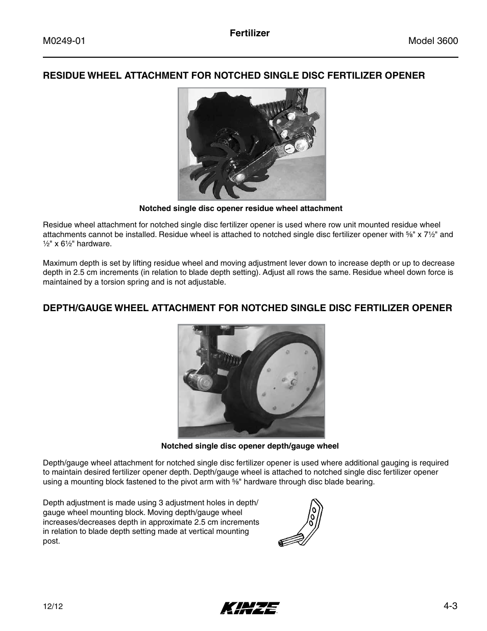 Kinze 3600 Lift and Rotate Planter (70 CM) Rev. 5/14 User Manual | Page 73 / 158