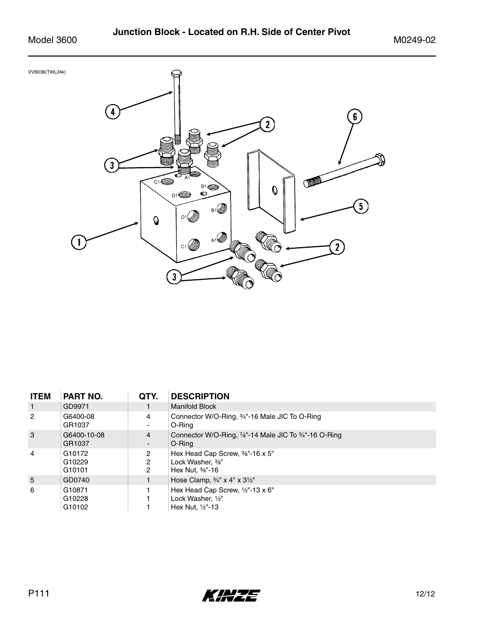 Kinze 3600 Lift and Rotate Planter (70 CM) Rev. 6/14 User Manual | Page 114 / 186