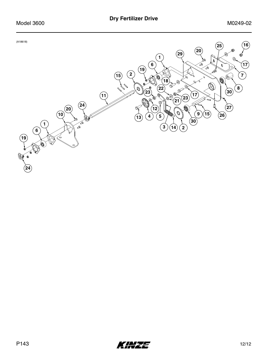 Dry fertilizer drive | Kinze 3600 Lift and Rotate Planter (70 CM) Rev. 6/14 User Manual | Page 146 / 186