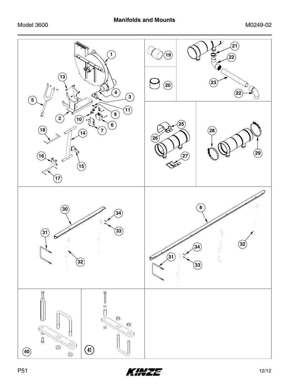 Edgevac system, Manifolds and mounts | Kinze 3600 Lift and Rotate Planter (70 CM) Rev. 6/14 User Manual | Page 54 / 186