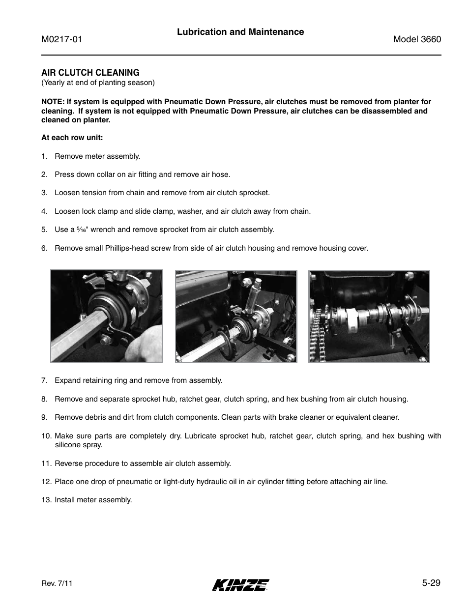 Kinze 3660 Lift and Rotate Planter Rev. 7/14 User Manual | Page 109 / 150