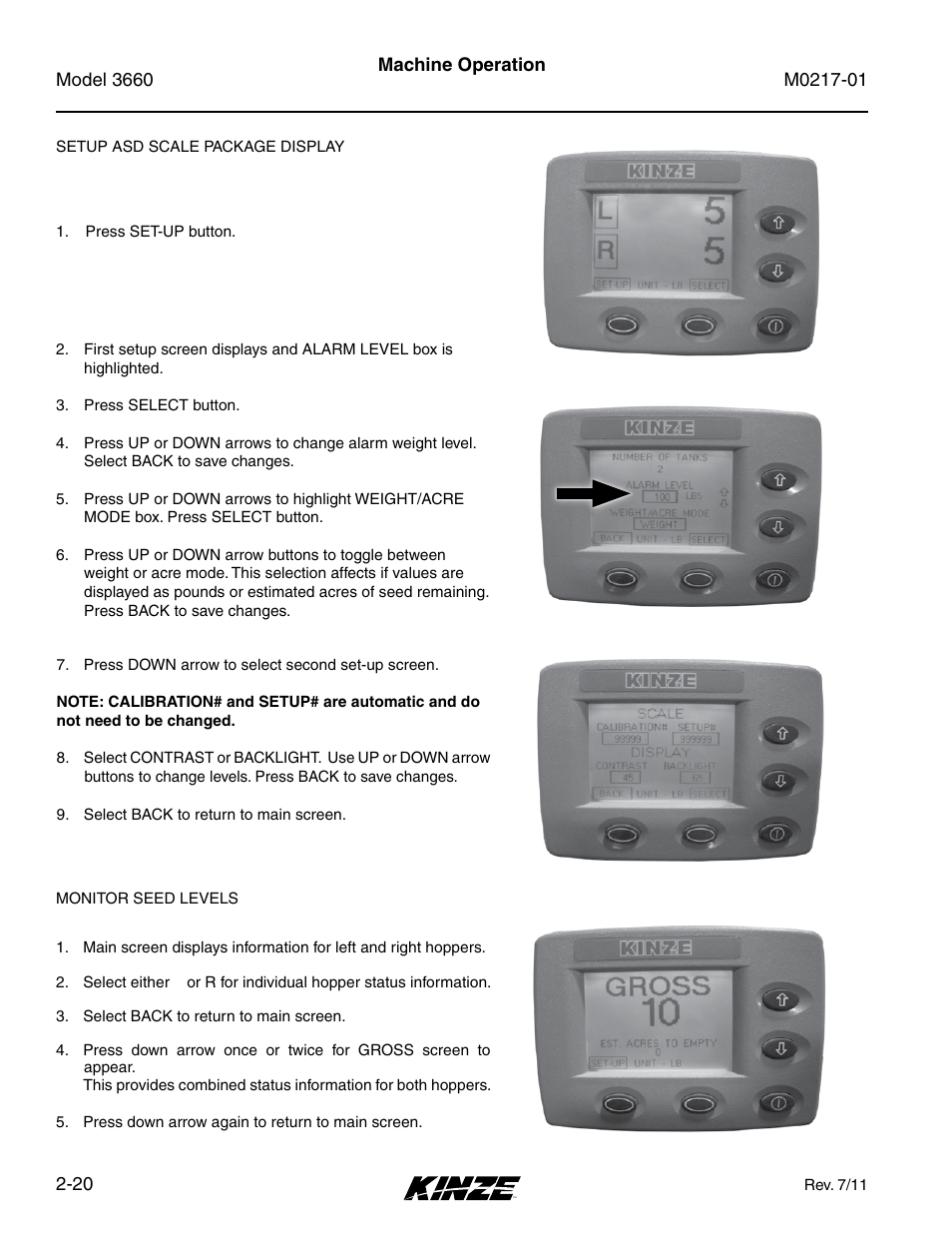 Kinze 3660 Lift and Rotate Planter Rev. 7/14 User Manual | Page 32 / 150
