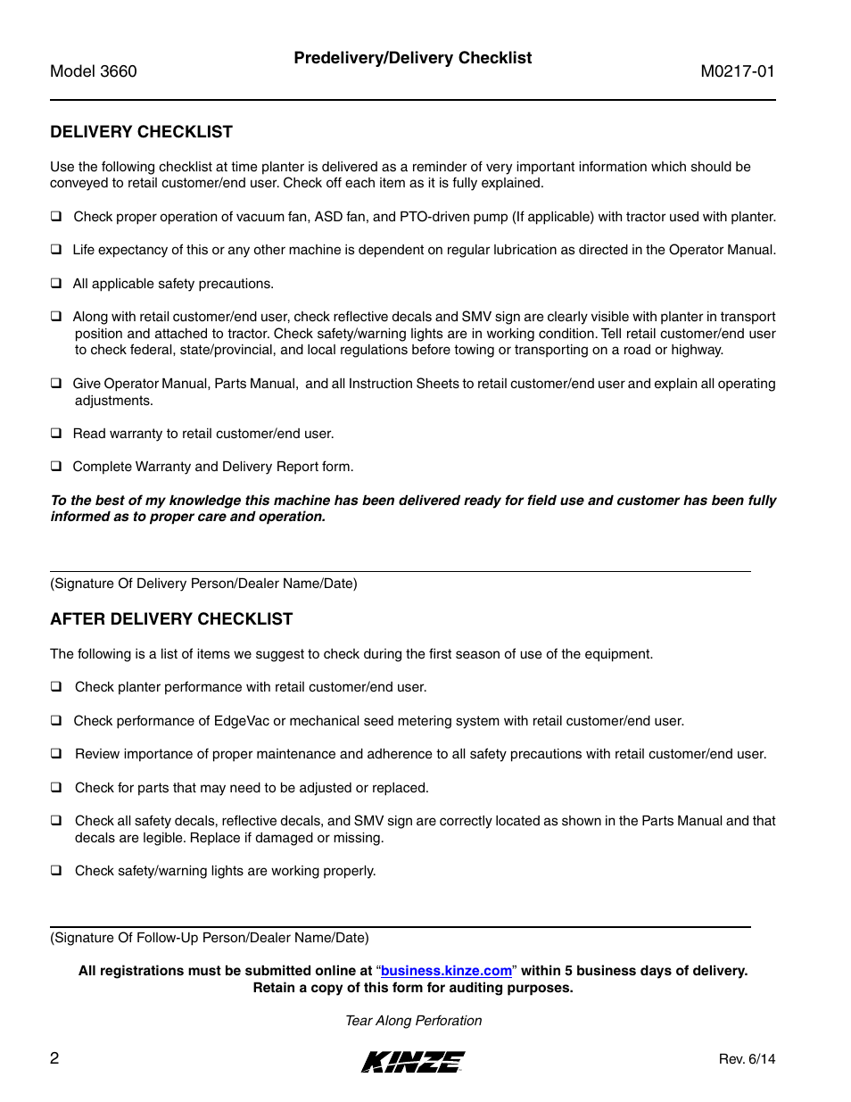 Kinze 3660 Lift and Rotate Planter Rev. 7/14 User Manual | Page 4 / 150