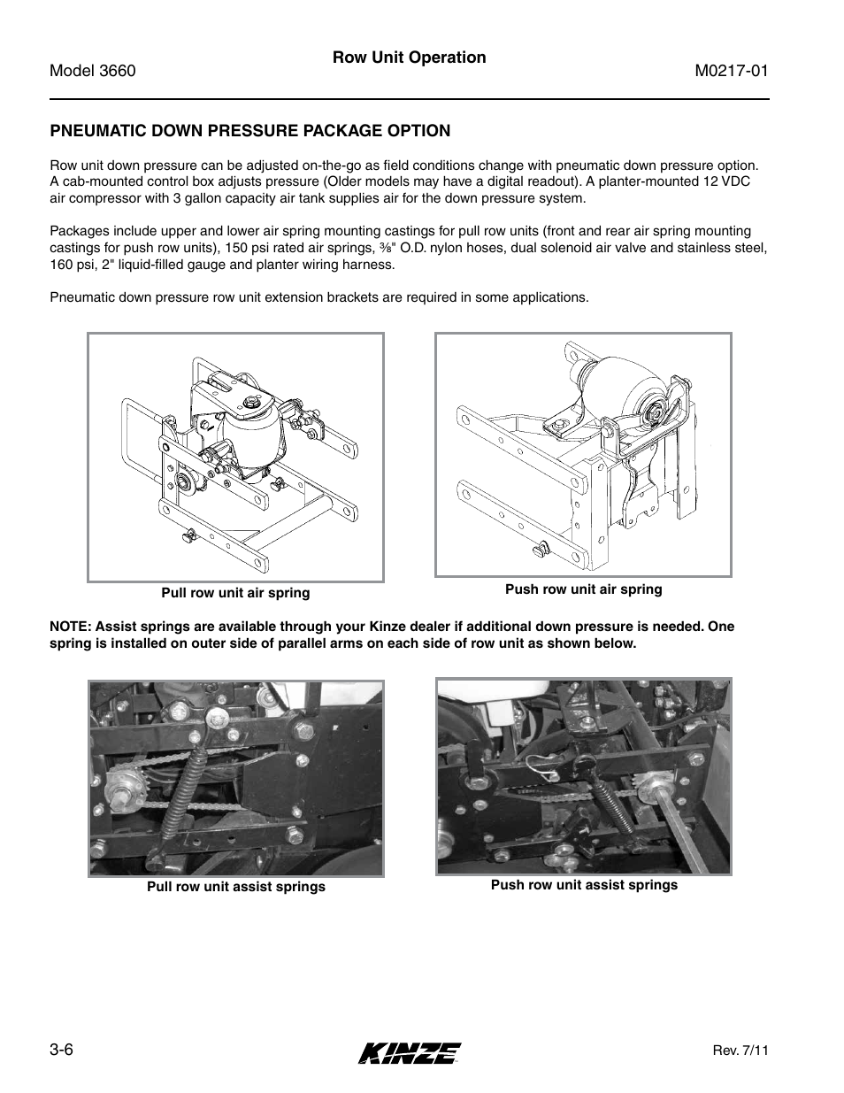 Kinze 3660 Lift and Rotate Planter Rev. 7/14 User Manual | Page 50 / 150