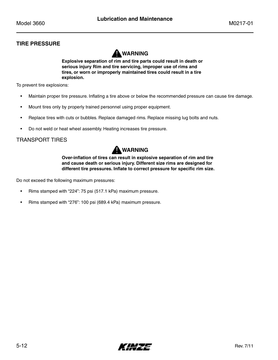 Kinze 3660 Lift and Rotate Planter Rev. 7/14 User Manual | Page 92 / 150