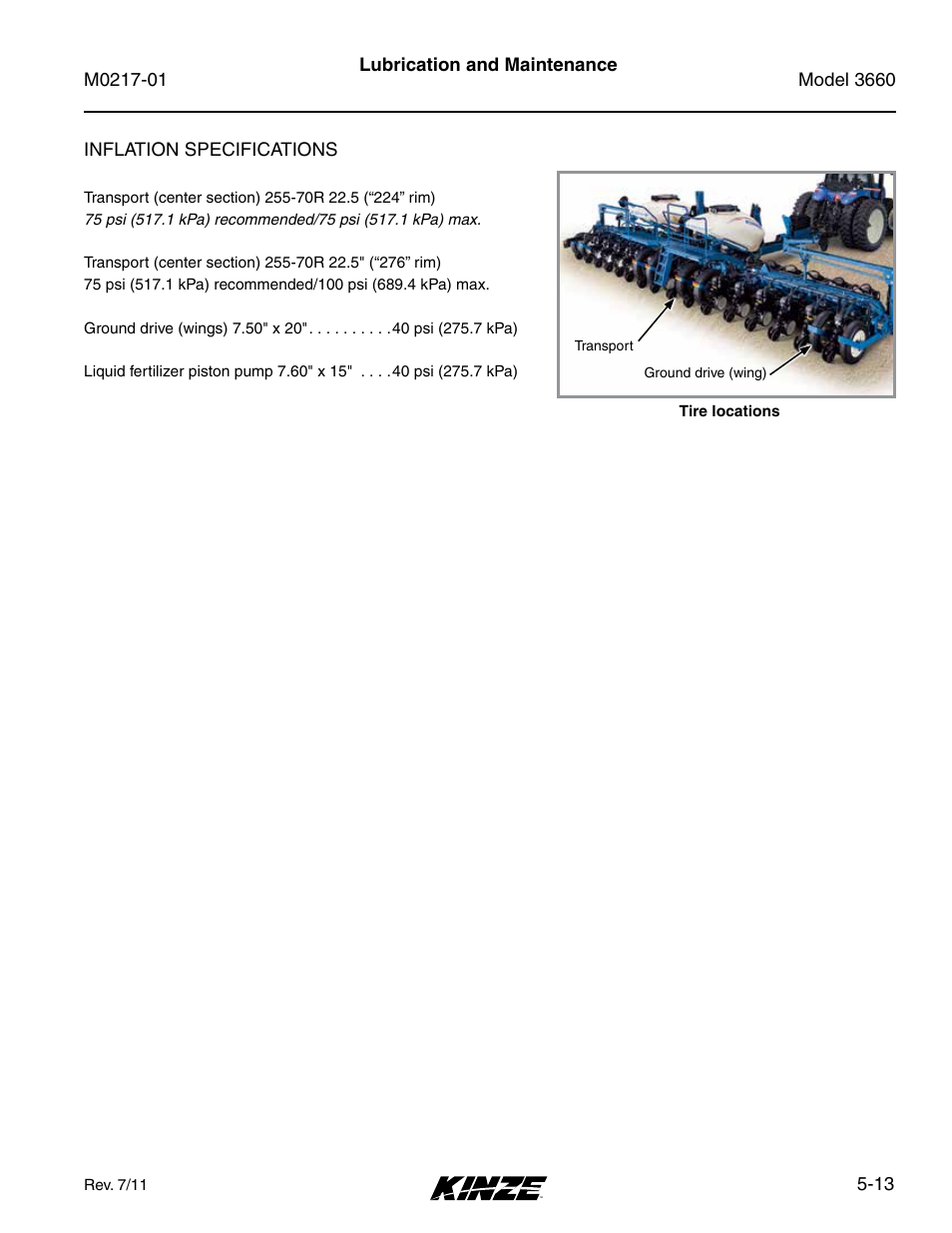 Kinze 3660 Lift and Rotate Planter Rev. 7/14 User Manual | Page 93 / 150